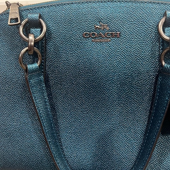 Coach Handbags - Coach Teal Crossbody Handbag Excellent Condition